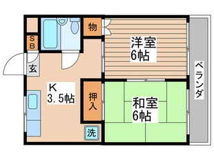 サンライズ鈴忠の物件間取画像